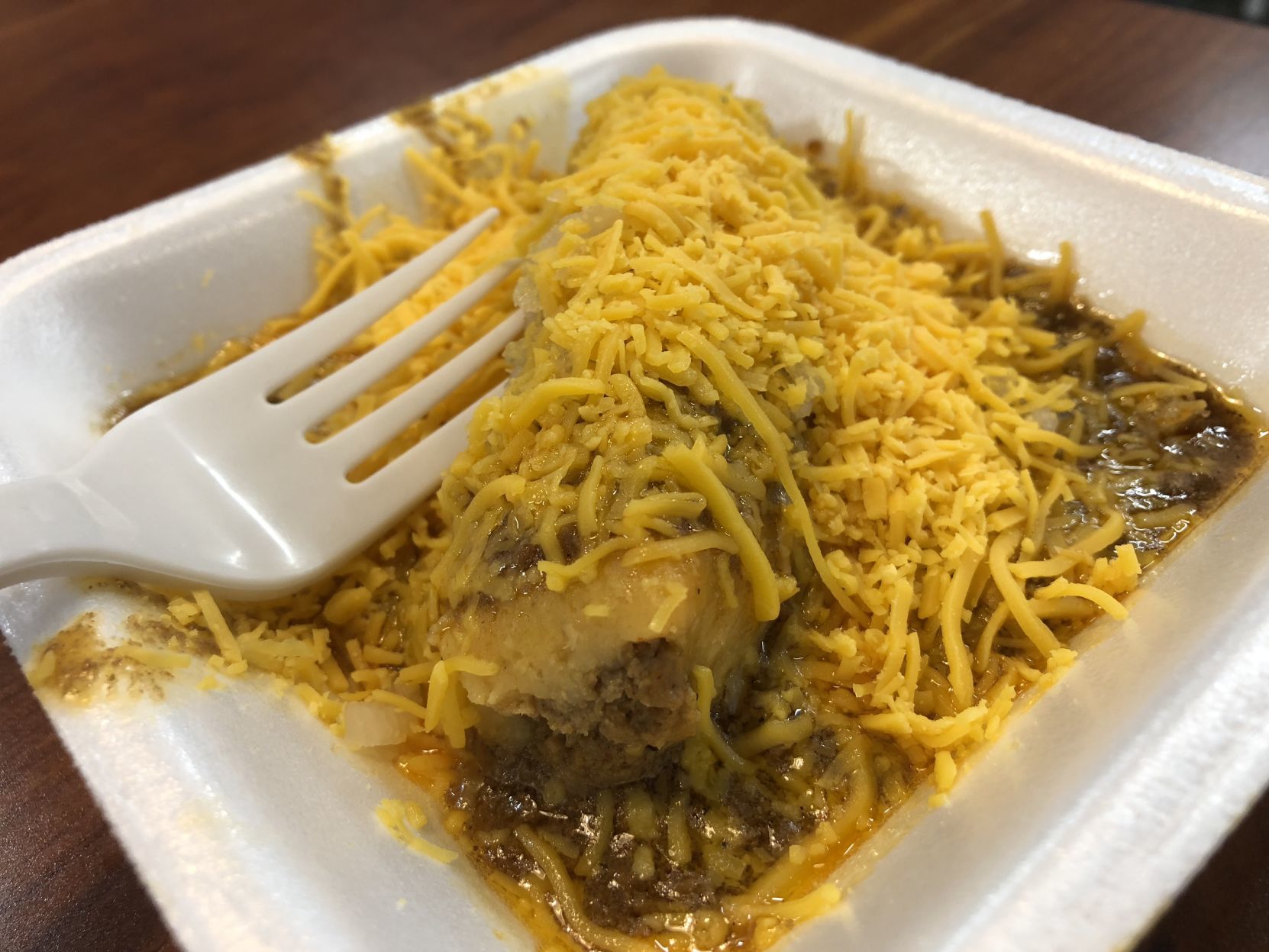Try this: Chili-covered tamale